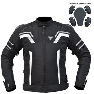 Chaqueta de Motociclismo para Hombre, Impermeable, de Cordura, Hecha a Medida, con Protección CE, Reforzada, para Aventura y Turismo, Resistente al Viento - Product Image 1