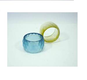Top Quality Resin Napkin Handcrafted Modern Style Resin Napkin <b>Rings</b> Tissue <b>Plate</b> Table Decorate For Wedding Party Hotel Use - Product Image 1
