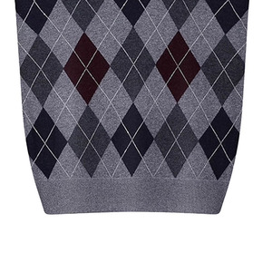 Pull sans manches en tricot côtelé pour homme, mélange laine/polyester, respirant, séchage rapide, logo frontal, style décontracté, doublure en laine pour l'hiver - Product Image 3