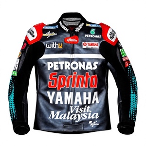 Veste de course Fabio Quartararo Ramaha en cuir de kangourou personnalisé, homologuée MotoCP CE, veste professionnelle pour homme/Chaqueta - Product Image 1