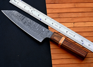 Couteau de cuisine personnalisé en acier à haute teneur en carbone forgé à la main avec étui en cuir (OEM) personnalisable - Product Image 6