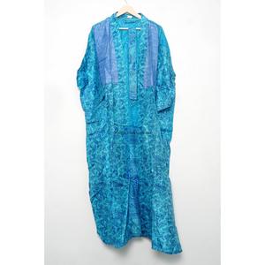 Magnifique Robe de Nuit en Soie Douce, Kimono Indien en Soie, Kimono Patchwork pour Femme, Peignoir, Tenue de Plage - Product Image 6