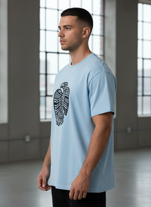 เสื้อยืดคอกลมแขนสั้นทรงปกติสำหรับผู้ชาย พิมพ์ลายด้วยเทคนิค Heat-Transfer  ผ้าเจอร์ซีย์ลำลอง 60% คอตตอน 40% โพลีเอสเตอร์ - Product Image 2