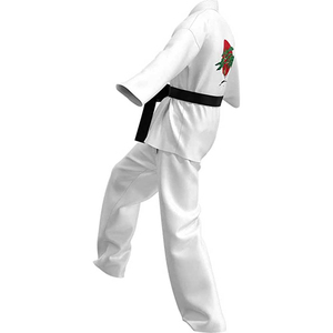 Uniformes de karaté unisexes 100% coton en deux pièces, combinaisons de judo et de karaté de couleur blanche pour adultes, prix bas, prix de gros - Product Image 3