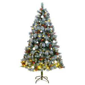 Sapin de Noël Artificiel Articulé avec 300 LED et Ensemble de Boules 94,5 pouces Décorations de Noël - Product Image 1