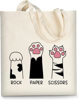 Bolsa de compras promocional de lona de algodón orgánico calico, lisa, reutilizable, reciclable, ecológica, con impresión de logotipo personalizado al por mayor.