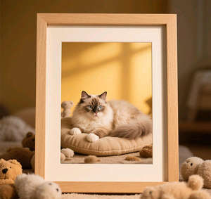 Marco de Fotos Moderno, Duradero y Ligero, Hecho a Mano con Madera Natural, Diseño Único, para Exhibición en Pared o Mesa, de Teca - Product Image 6