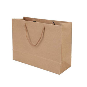 Bolsa de Compras de Papel Kraft Clásica, Resistente, Reciclable y Ecológica, con Logotipo Personalizable Impreso en Flexografía, para Llevar, Venta al Por Mayor - Product Image 3