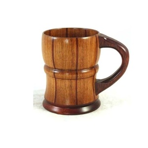 แก้วไม้ทำมือธรรมชาติ แก้วน้ำดื่มคลาสสิกสำหรับกาแฟ ชา เครื่องดื่มร้อน บริการรับประทานอาหารและบริการต้อนรับ - Product Image 2