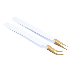 Accessoire de précision pour cils, idéal pour les soins et la pose de faux cils. Pince à épiler professionnelle pour salons de maquillage, pour l'application et le coiffage des cils. - Product Image 6