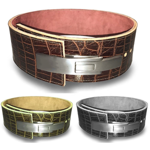 Cinturón de Levantamiento de Pesas de Cuero de Alta Resistencia para Hombres y Mujeres, Cinturón de Powerlifting para Gimnasio, Proveedor OEM - Product Image 1