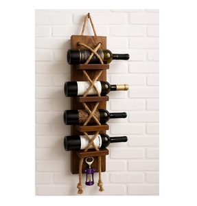 Support à bouteilles en bois de qualité supérieure, construction en bois de haute qualité, porte-bouteilles durable pour usage domestique - Product Image 2