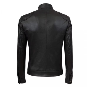 Nouvelles vestes en cuir pour hommes, style décontracté, hiver, motard, design de créateur, veste de mode pour l'extérieur, cuir de qualité supérieure - Product Image 2