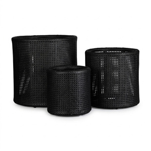 Accessories for greenery <b>display</b> natural rattan plant pots cheap price flower pot planter <b>basket</b> - Product Image 5