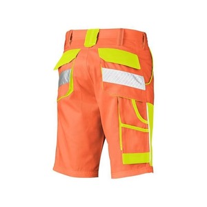 High Visibility Reflective <b>Cargo</b> Safety Shorts Multi Pockets Men's Safety <b>Work</b> wear Construction Shorts - Product Image 4