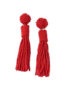 Best quality Bohemian Beach Party Earrings small peach coloured beaded bird Colorful Fashion earring for <b>girls</b> from India - Product Image 2