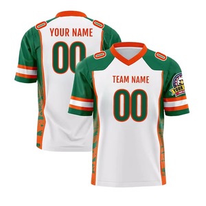 Uniforme Deportivo Personalizado 100% Poliéster, Cosido/Estampado a Rayas, Jersey de Fútbol Americano Personalizado - Product Image 1