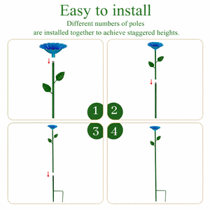 4 pièces Abreuvoir pour abeilles en <span class=keywords><strong>fonte</strong></span> en forme de fleur, Station d'arrosage décorative extérieure pour <span class=keywords><strong>jardin</strong></span> et pelouse, Décoration de <span class=keywords><strong>jardin</strong></span>, OEM - Product Image 4