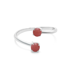 New Solid 925 Sterling <b>Silver</b> Natural Pink <b>Opal</b> Cabochon Round Shape Gemstone Handmade Wedding Fine <b>Ring</b> Jewelry For Women Wears - Product Image 1