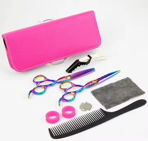 High Quality Hair Scissors Barber Scissors Hairdresser Razors Hairdressing Professional Hair Cut Thin <b>Shears</b> Beauty Instruments - Product Image 6