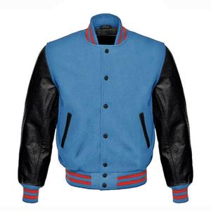Men's Heavy Duty Wool Real Leather Letterman Jacket American Style Winter Baseball Bomber Hoodie Waterproof Breathable Outerwear - Product Image 2