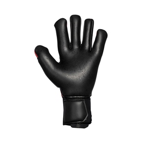 Football Goalkeeper Gloves Black Red Full Finger PU Leather Breathable Non Slip Adjustable Wrist <b>Strap</b> Unisex - Product Image 2