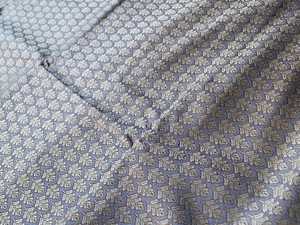Tissu brocart jacquard à motif de feuillage avec finition métallique, textile jacquard tissé pour vêtements et habillement - Product Image 2