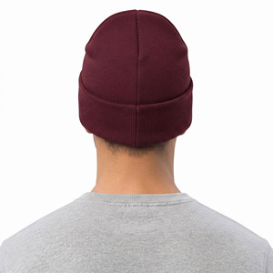 <b>Men</b> Custom Embroidery Fleece Beanie Cap Soft Warm Knit <b>Winter</b> <b>Hat</b> for Outdoor Casual Streetwear OEM ODM <b>Men</b> Fleece Beanie Cap - Product Image 2