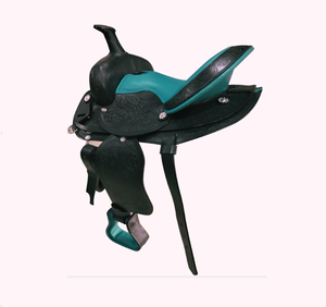 Selle de cheval western professionnelle en cuir, arbre en fibre de verre léger, selle de randonnée équestre artisanale de qualité supérieure 16 pouces - Product Image 3