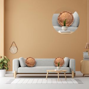 Fundas de Cojín Redondas de Satén Premium con Volantes, Decorativas para el Hogar, Hotel, Eventos, Fiestas y Banquetes - Product Image 3