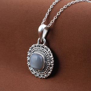 Pendentif en filigrane de labradorite naturelle, fait main, en argent sterling 925, pierre précieuse vintage pour fiançailles, avec expertise tierce - Product Image 2