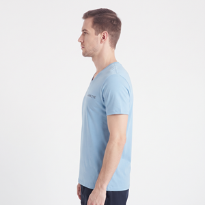 Camiseta de algodón con cuello en V para hombre, personalizada con estampado, de la mejor calidad, para verano. - Product Image 2