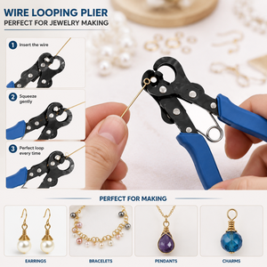 Pince à boucler en acier inoxydable pour la fabrication de bijoux, pince à former des boucles de fil de 1,5 mm, 2,25 mm, 3,0 mm pour la création de bracelets - Product Image 5