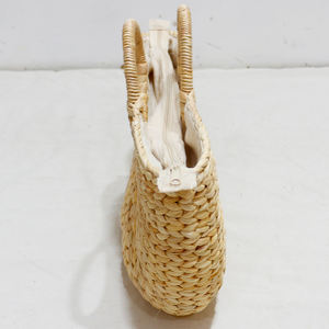 Artex Dong Thap Factory Vintage Handbag Woven Leather <b>Straw</b> <b>Tote</b> <b>Bag</b> Women Handmade Seagrass <b>Bags</b> - Product Image 4
