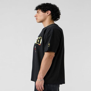 Camiseta de hombre de algodón de alto gramaje 425 g/m² oversize de color liso con hombros caídos y manga corta, estilo holgado de marca de moda - Product Image 2