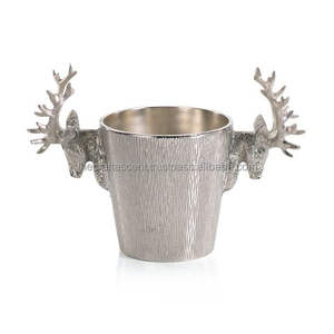 Seau à glace en métal personnalisé en aluminium pour bar et restaurant Bouteille de vin Seau à glace à champagne Refroidisseur Seau à vin et boissons - Product Image 2