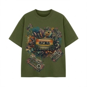 T-shirt en coton de qualité supérieure pour homme, décontracté, à manches courtes, col rond, mode estivale, streetwear, vente en gros, t-shirt vierge - Product Image 5