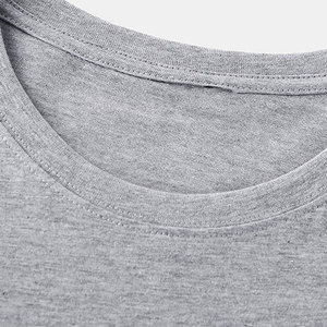 2026 Spring Summer Hot Sales 220g Solid Cotton/Polyester Custom <b>Logo</b> Knitted Fabric Short Sleeve Eco-Friendly T-Shirt Men - Product Image 3