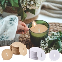 Cubierta antipolvo de cartón Kraft ecológico reciclable con logotipo personalizado para velas perfumadas sostenible y biodegradable