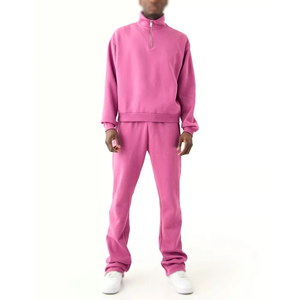 Survêtement de sport pour homme de haute qualité, coupe évasée, surdimensionné, avec logo personnalisé, fournisseur d'usine OEM, streetwear - Product Image 1