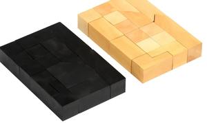 Piezas de Ajedrez Minimalistas Reproducidas en Madera de Buxus Ebonizada y Natural, Juego de Ajedrez de Madera con Altura de Rey de 2.79 cm al Mejor Precio - Product Image 5