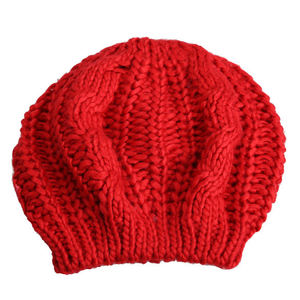 Gorro de punto grueso personalizado de acrílico OEM unisex ajustable con bordado 3D a rayas para invierno, estilo holgado y grueso - Product Image 2