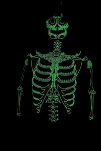 Sweat à capuche zippé pour femme, costume squelette d'hiver, avec logo personnalisable sur le devant - Product Image 5