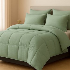 Indian Export Quality Emerald Microfiber Solid <b>Comforter</b> 200 GSM for Hospitality and Residential and Bulk Buyers - Product Image 2