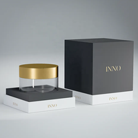 Boîte cadeau de luxe à couvercle et base rigides pour l'emballage de bougies et de parfums |   Boîte personnalisée en deux parties avec insert en EVA ou en papier