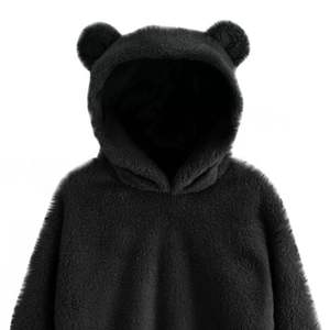 Vente en gros de sweat à capuche personnalisé pour femme, grande taille, automne, teint en pièce, style streetwear vintage, imprimé ours, coupe décontractée - Product Image 3