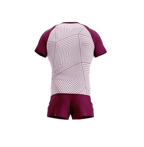 Uniforme de Rugby Personalizado al por Mayor, Diseño OEM Gratuito, Manga Corta, Estampado a Rayas, Simple y Profesional - Product Image 2