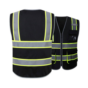 Gilet de sécurité réfléchissant haute visibilité Nexfit Athletics |   Gilet de travail professionnel imperméable avec LED clignotantes pour la construction et la circulation - Product Image 6