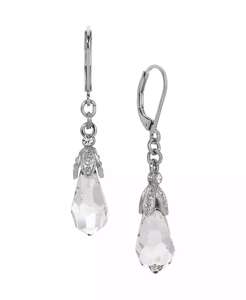 Pendientes de Cristal Facetado en Forma de Gota |   2028 - Product Image 1