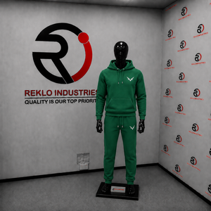 Ensemble de survêtement vert personnalisé pour homme : sweat à capuche et pantalon de jogging – Vêtements de sport décontractés, streetwear, tenue de gym – Fournisseur de survêtements deux pièces en gros - Product Image 3